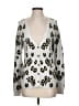 CAbi Animal Print Silver Cardigan Size S - photo 1