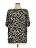 MICHAEL Michael Kors Animal Print Black Short Sleeve Blouse Size 1X - photo 2