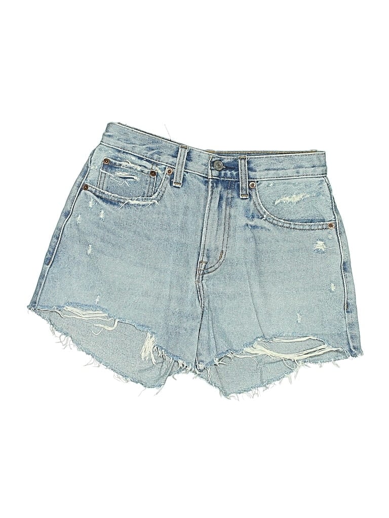 Pre-owned Abercrombie & Fitch Denim Shorts In Blue