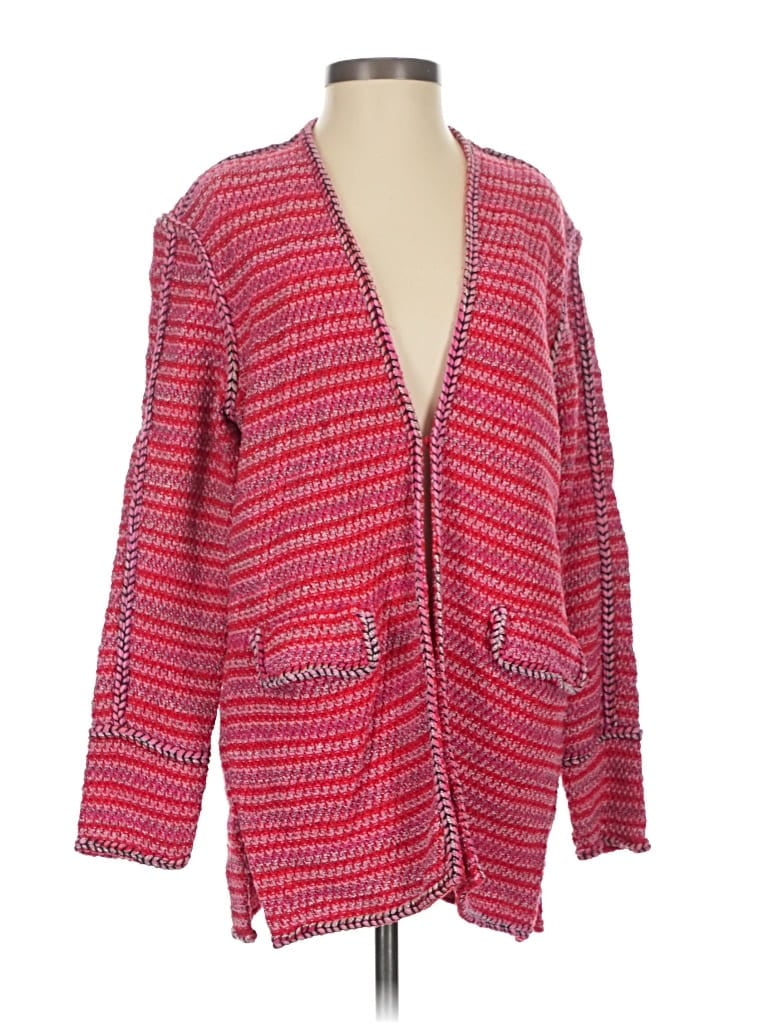 Pre-owned Nic + Zoe Cardigan Sweater In Red