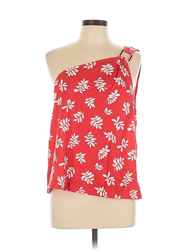 Ann Taylor Sleeveless Blouse In Red