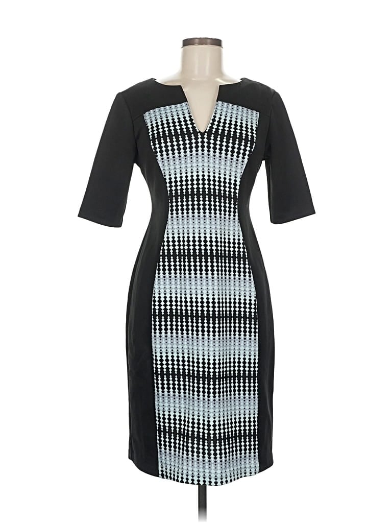 Pre-owned Connected Apparel Cocktail Dress In Black