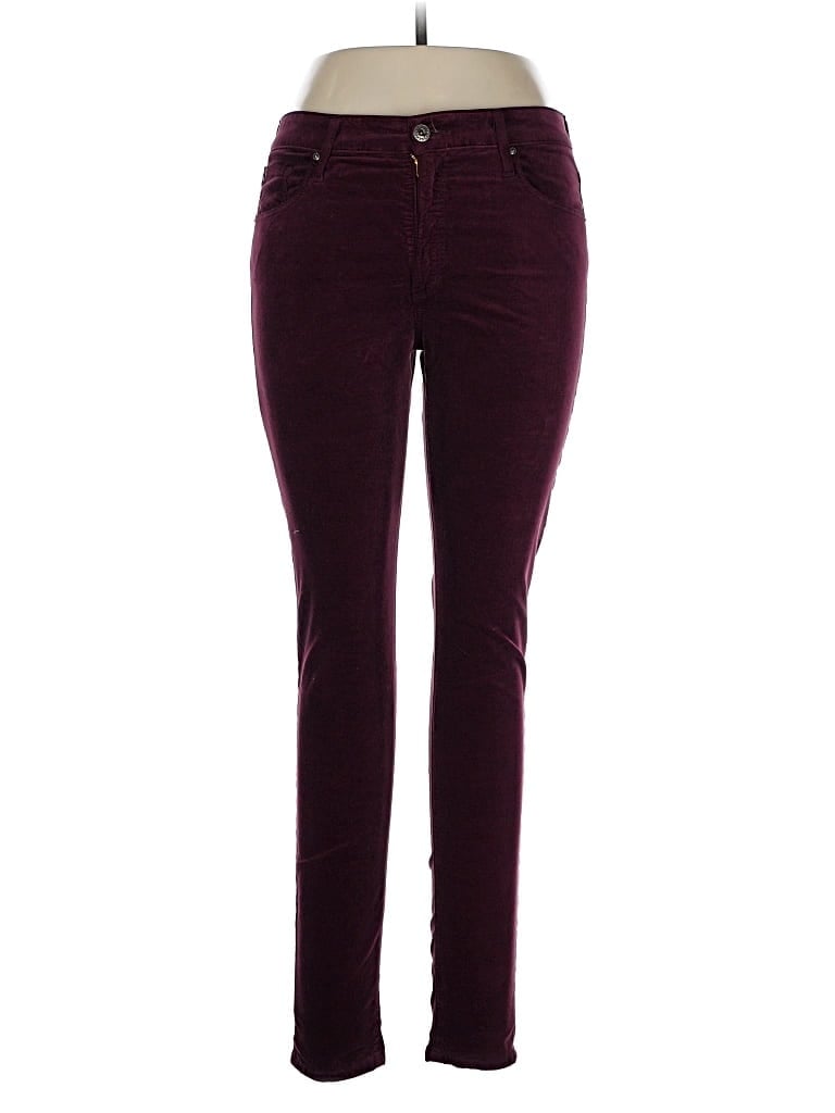 Pre-owned Adriano Goldschmied Casual Pants In Burgundy