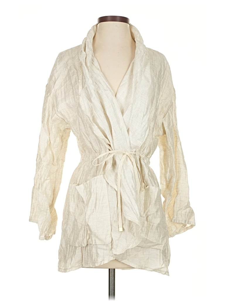 Pre-owned Lafayette 148 Jacket In White