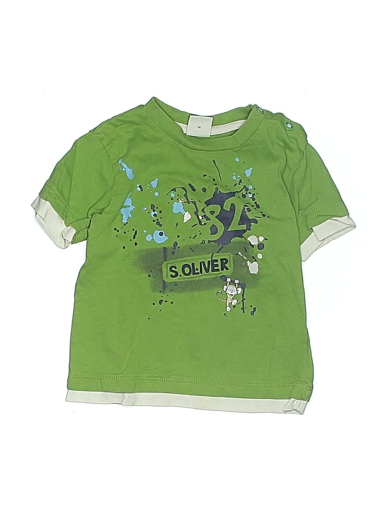 Pre-owned S.oliver Kids'  Short Sleeve T-shirt In Green