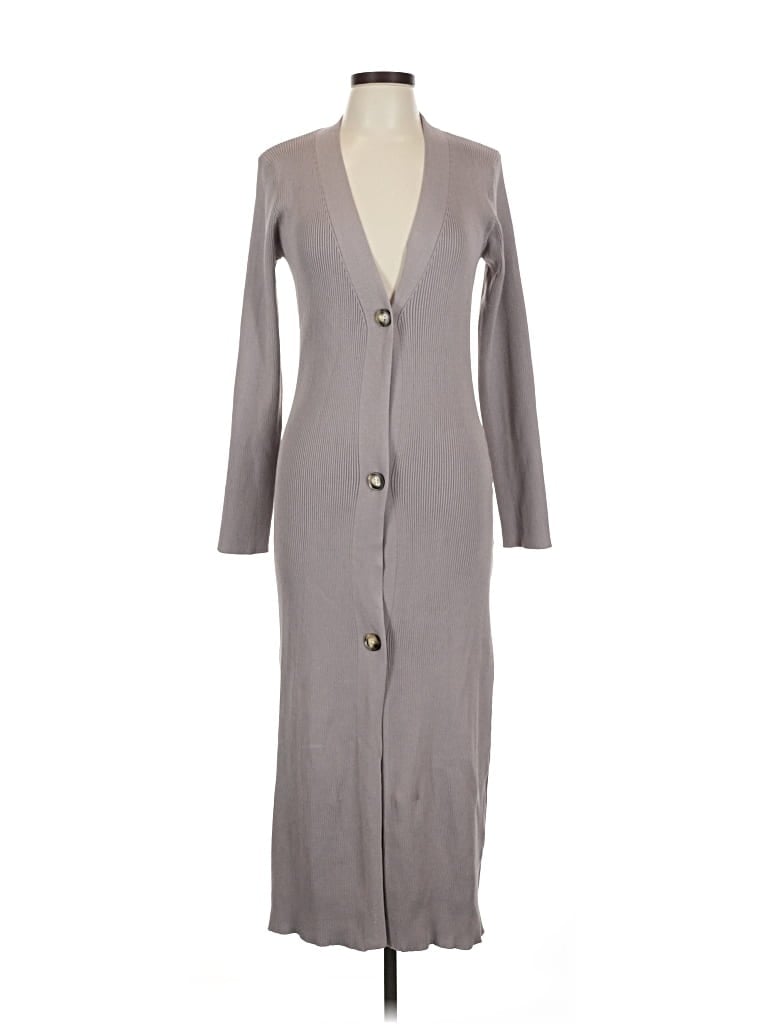 Pre-owned Shein Cardigan Sweater In Gray