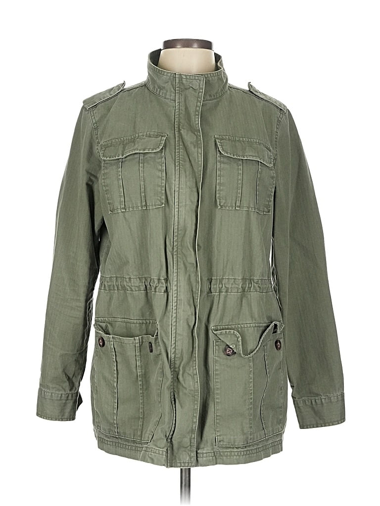 Pre-owned Merona Jacket In Green