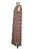 Ann Taylor LOFT Stripes Brown Casual Dress Size S - photo 5