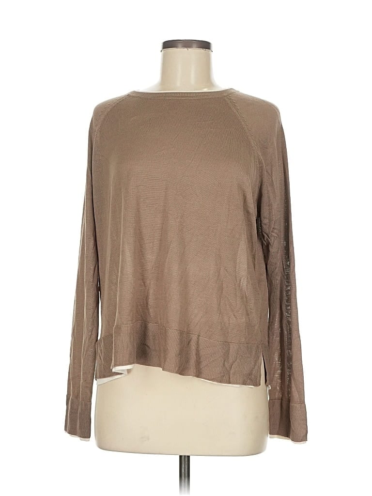 Pre-owned Zara Pullover Sweater In Brown
