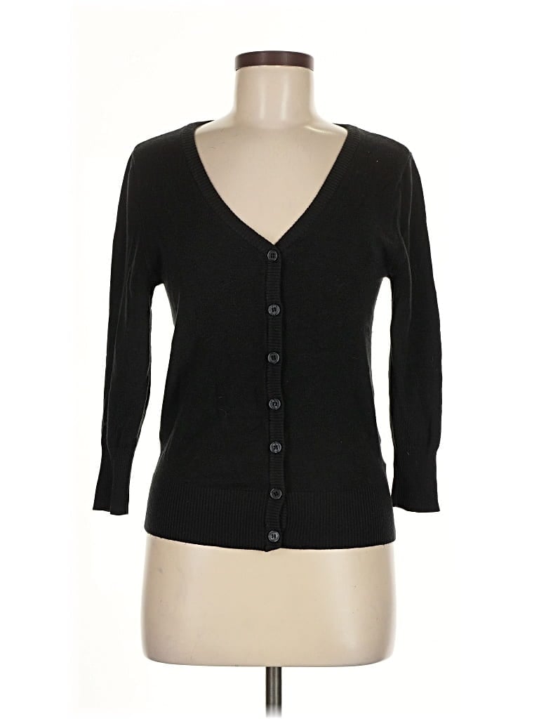 Pre-owned Modcloth Cardigan Sweater In Black