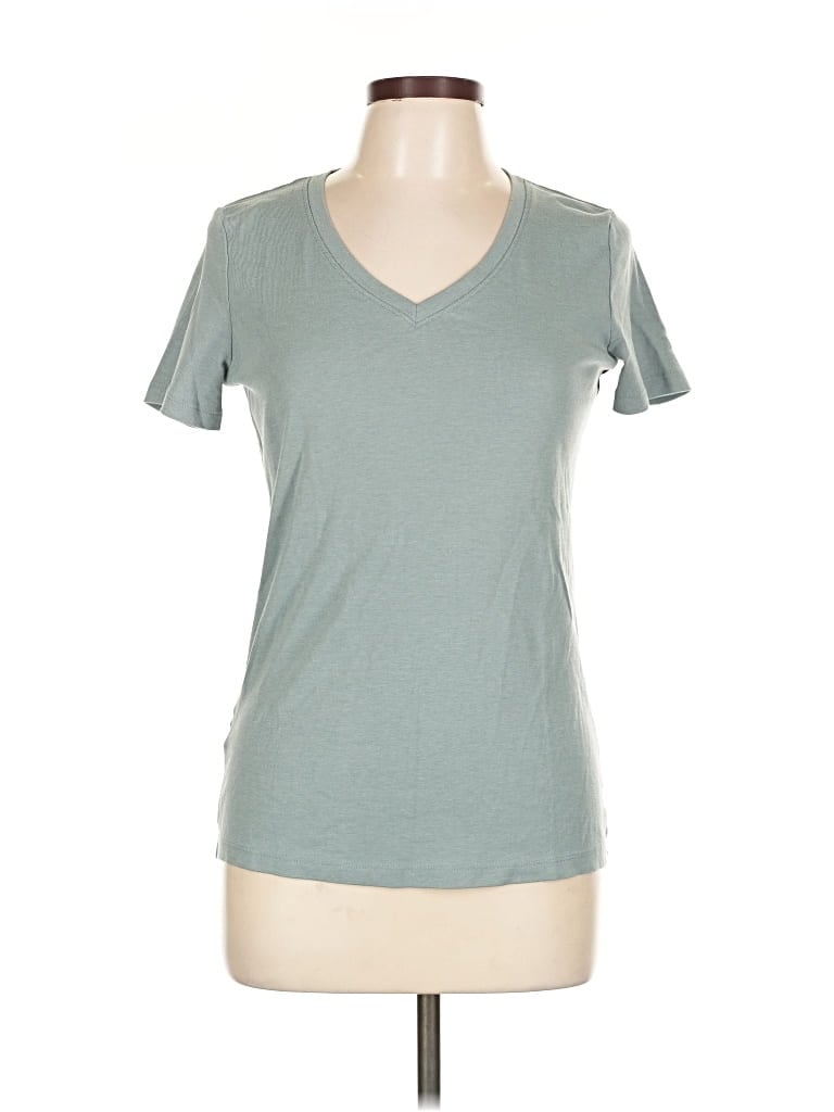 Pre-owned Eddie Bauer Short Sleeve T-shirt In Blue