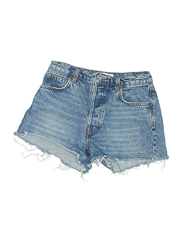 Pre-owned Reformation Jeans Denim Shorts In Blue
