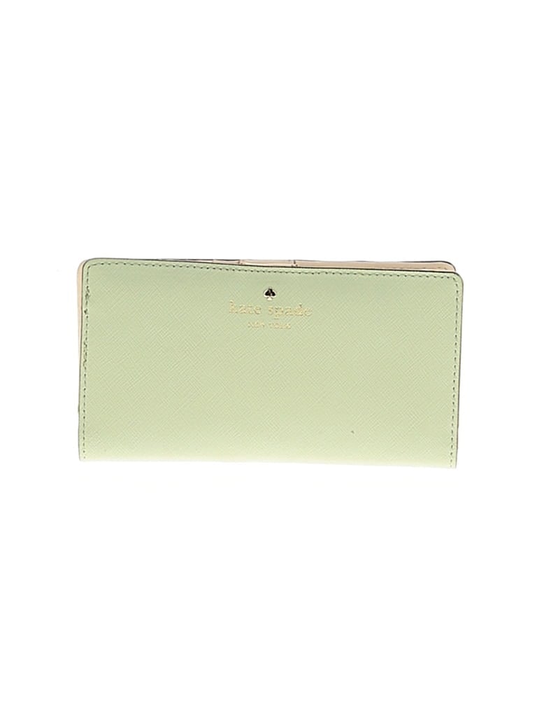 Pre-owned Kate Spade New York Leather Card Holder In Green