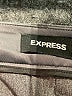 Express Chevron-herringbone Gray Dress Pants Size 28 waist (estimated) - photo 6