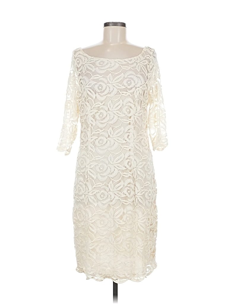 Pre-owned Js Collections Cocktail Dress In White