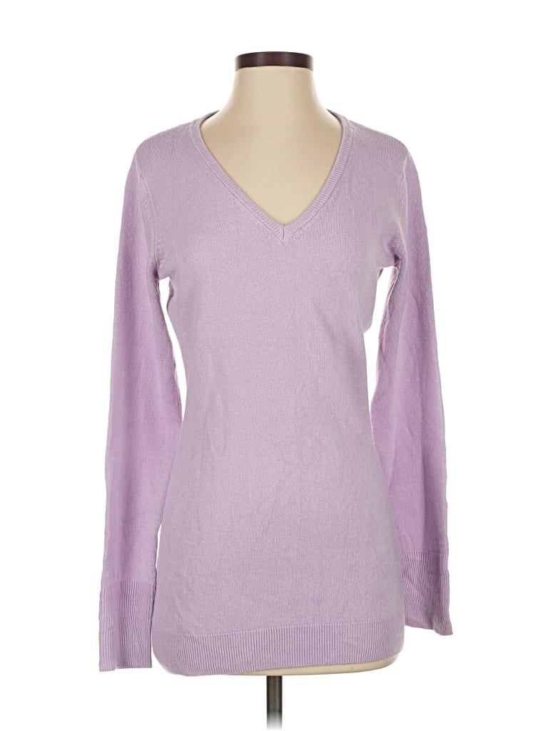 Pre-owned New York And Company Pullover Sweater In Purple