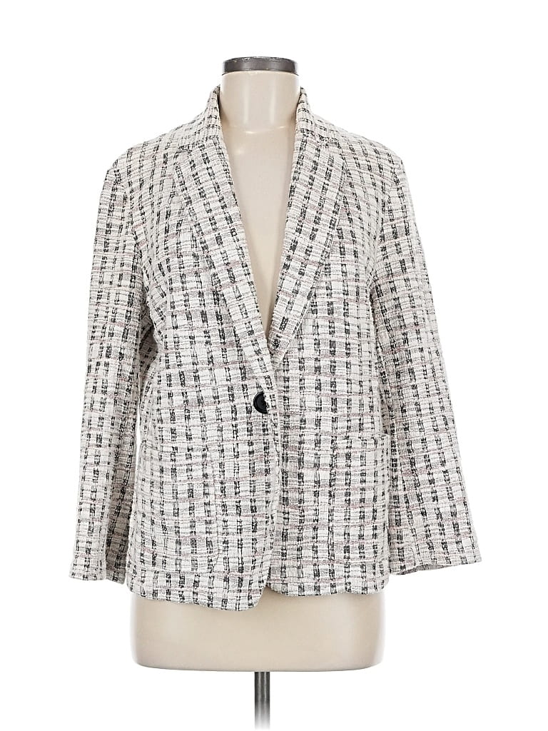 Pre-owned Max Studio Blazer Jacket In Gray