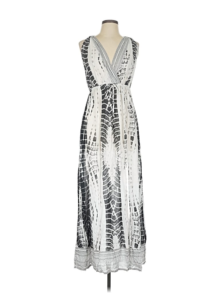Pre-owned Elan Cocktail Dress In White