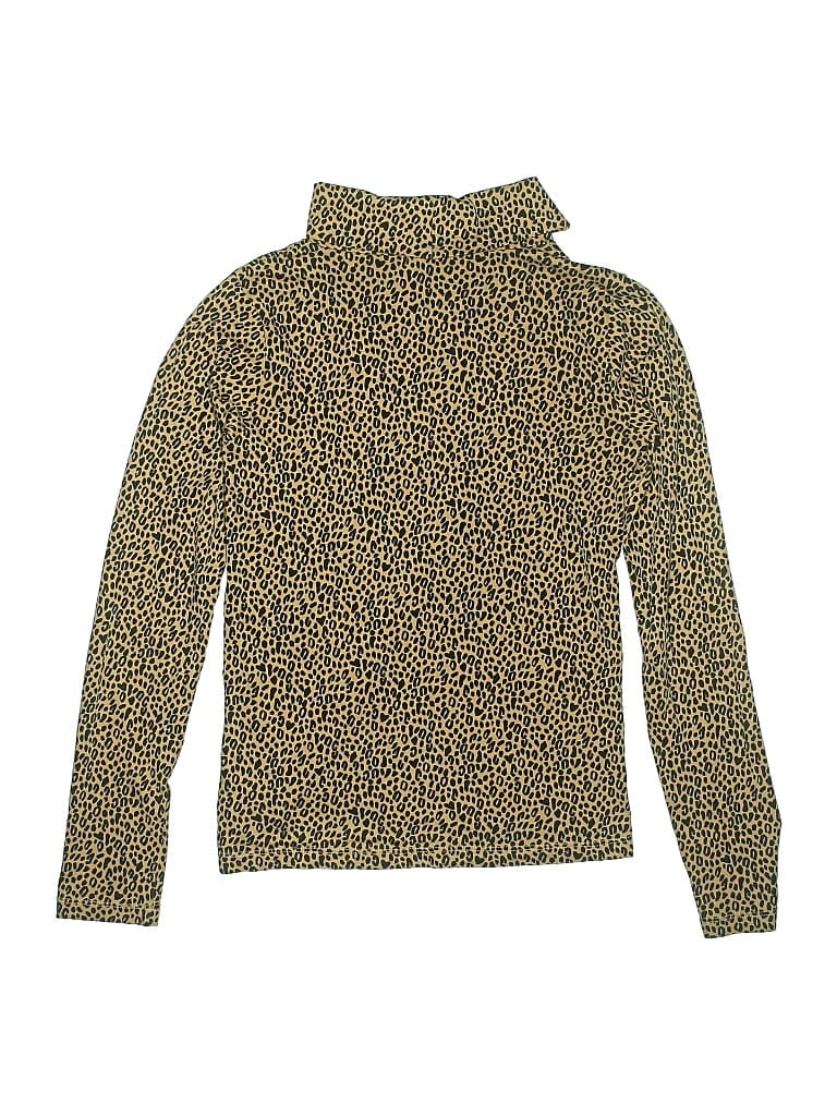 Pre-owned Crewcuts Kids' Long Sleeve Turtleneck In Brown