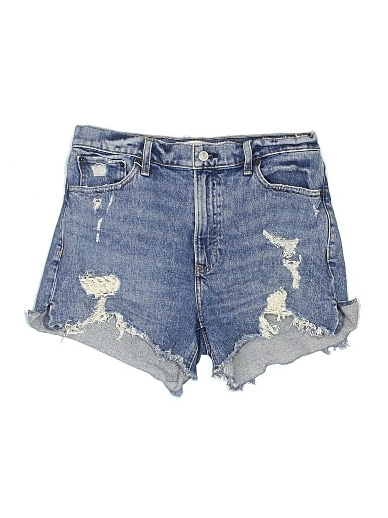 Pre-owned Abercrombie & Fitch Denim Shorts In Blue