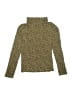 Crewcuts 100% Cotton Animal Print Gold Tan Long Sleeve Turtleneck Size 12 - 14 - photo 2