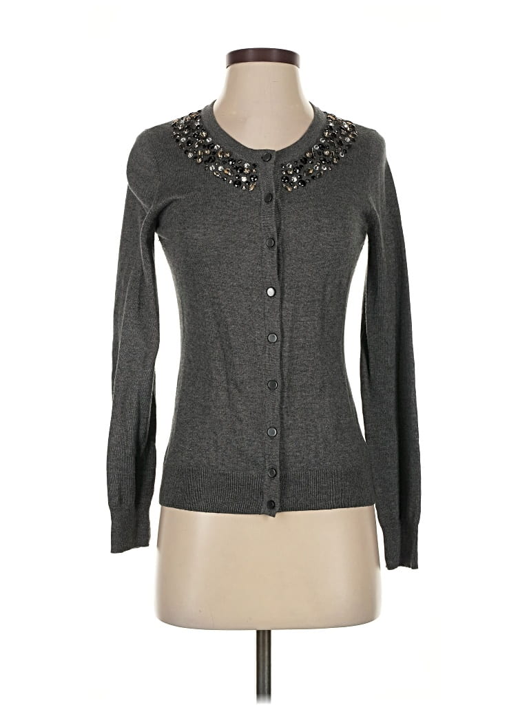 Pre-owned Merona Cardigan Sweater In Gray