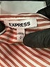 Express Stripes Red Long Sleeve Blouse Size S - photo 7