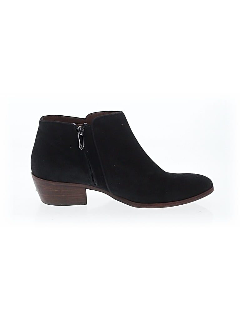 Pre-owned Sam Edelman Ankle Boots In Black