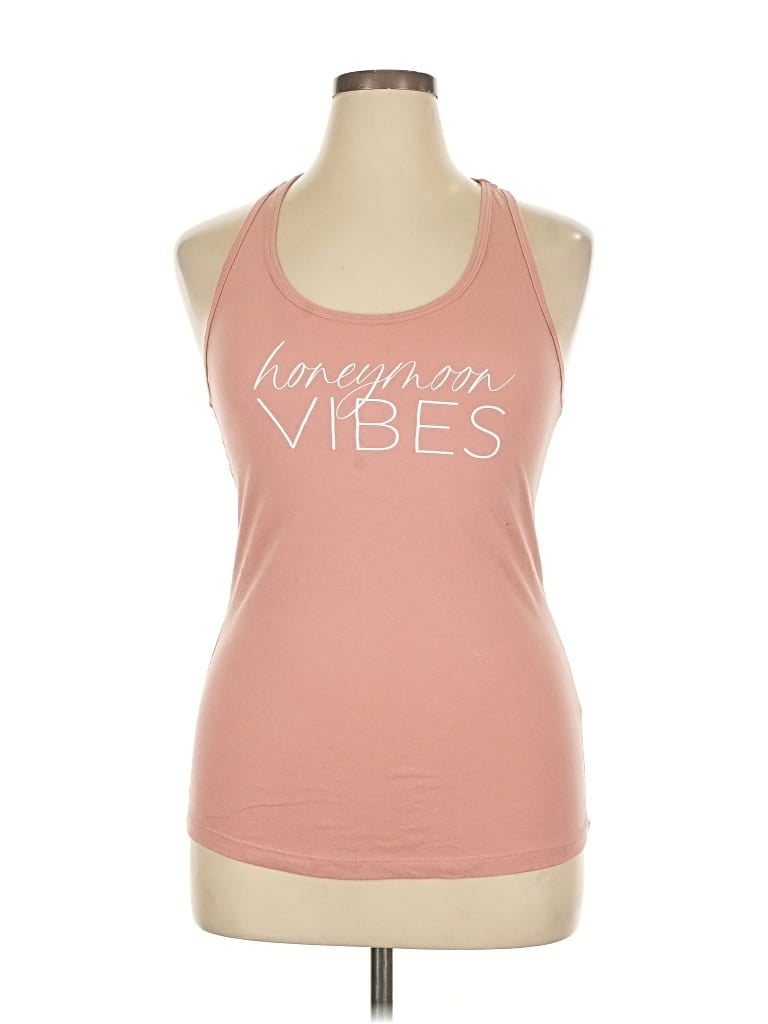 Pre-owned Ideal T Tank Top Pink Halter Neckline Tops