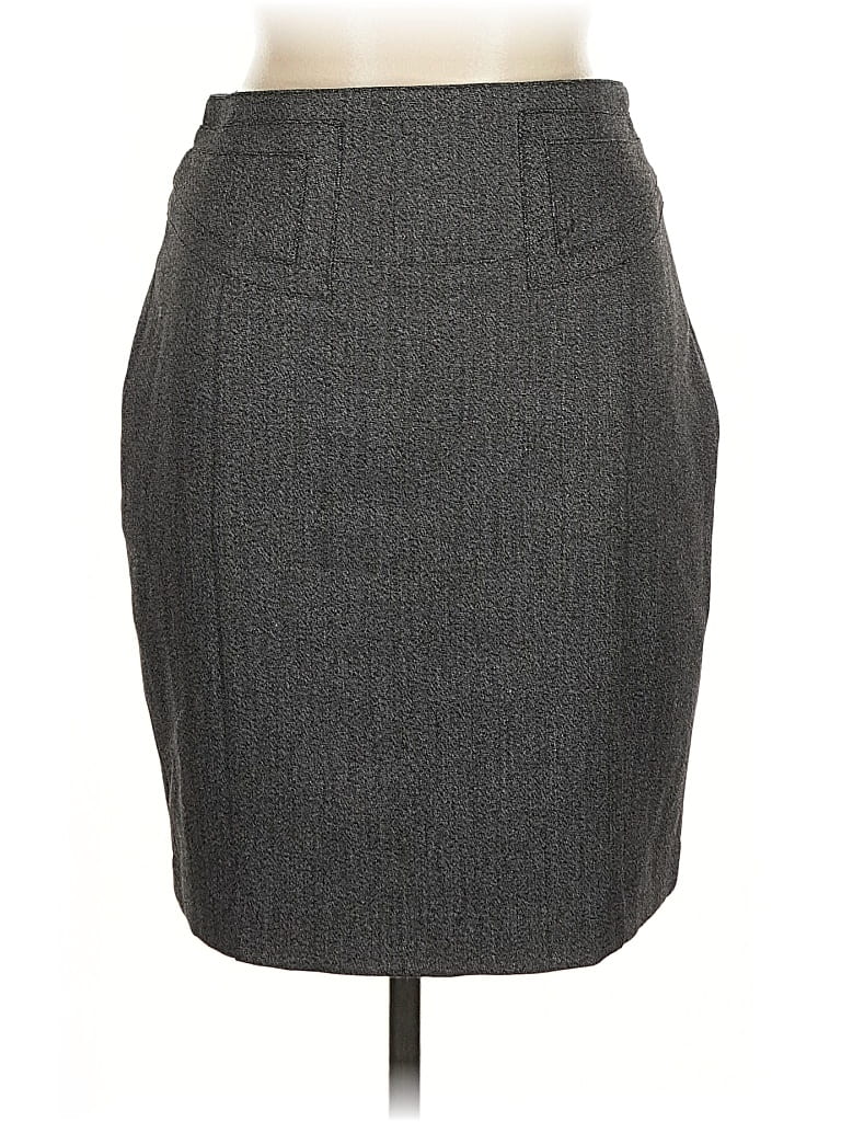 Pre-owned Express Formal Skirt In Gray