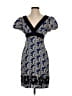 Phoebe Couture Paisley Blue Cocktail Dress Size 4 - photo 1