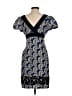 Phoebe Couture Paisley Blue Cocktail Dress Size 4 - photo 2