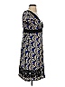 Phoebe Couture Paisley Blue Cocktail Dress Size 4 - photo 4