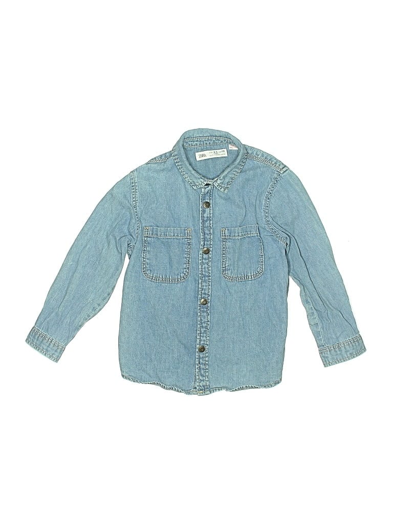 Pre-owned Zara Kids' Denim Jacket In Blue
