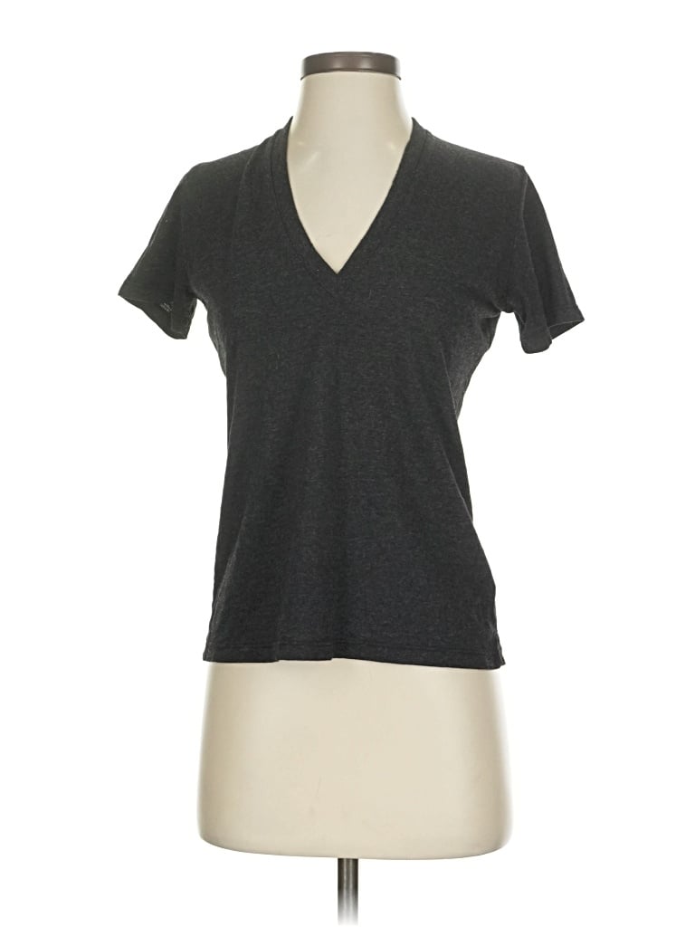 Pre-owned Monrow Short Sleeve T-shirt In Gray