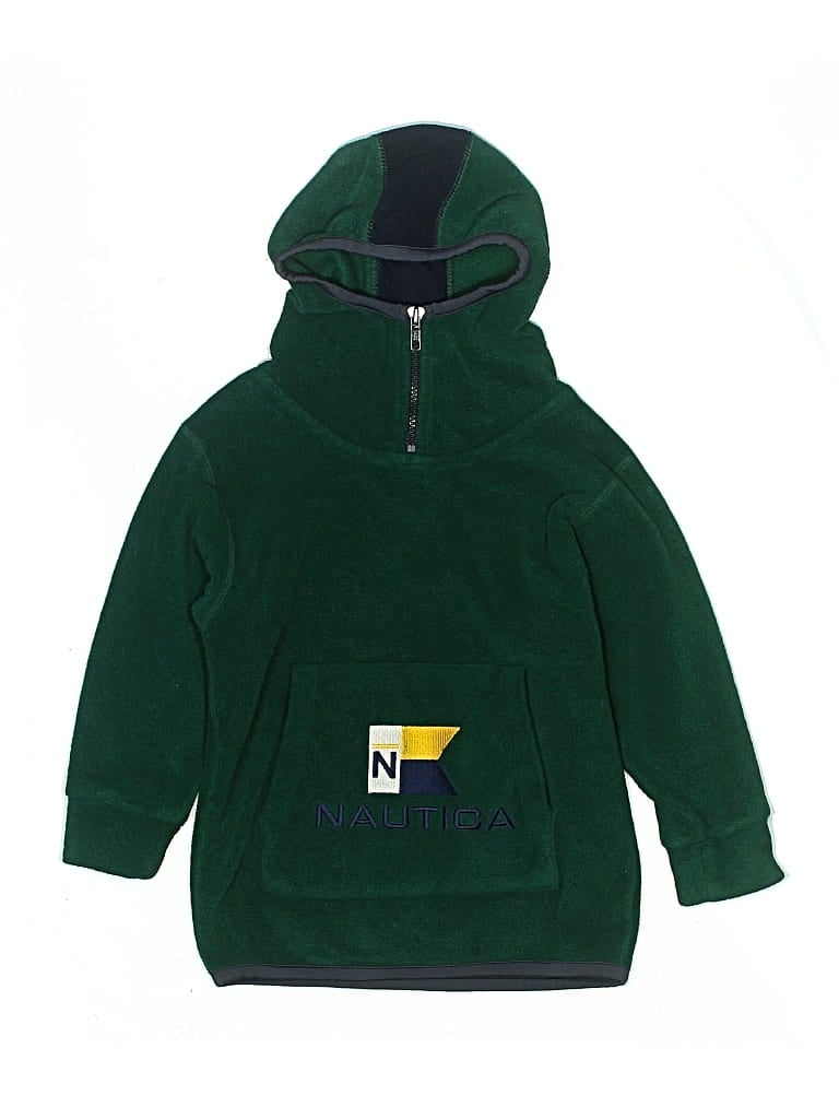 Pre-owned Nautica Kids' Pullover Hoodie In Green