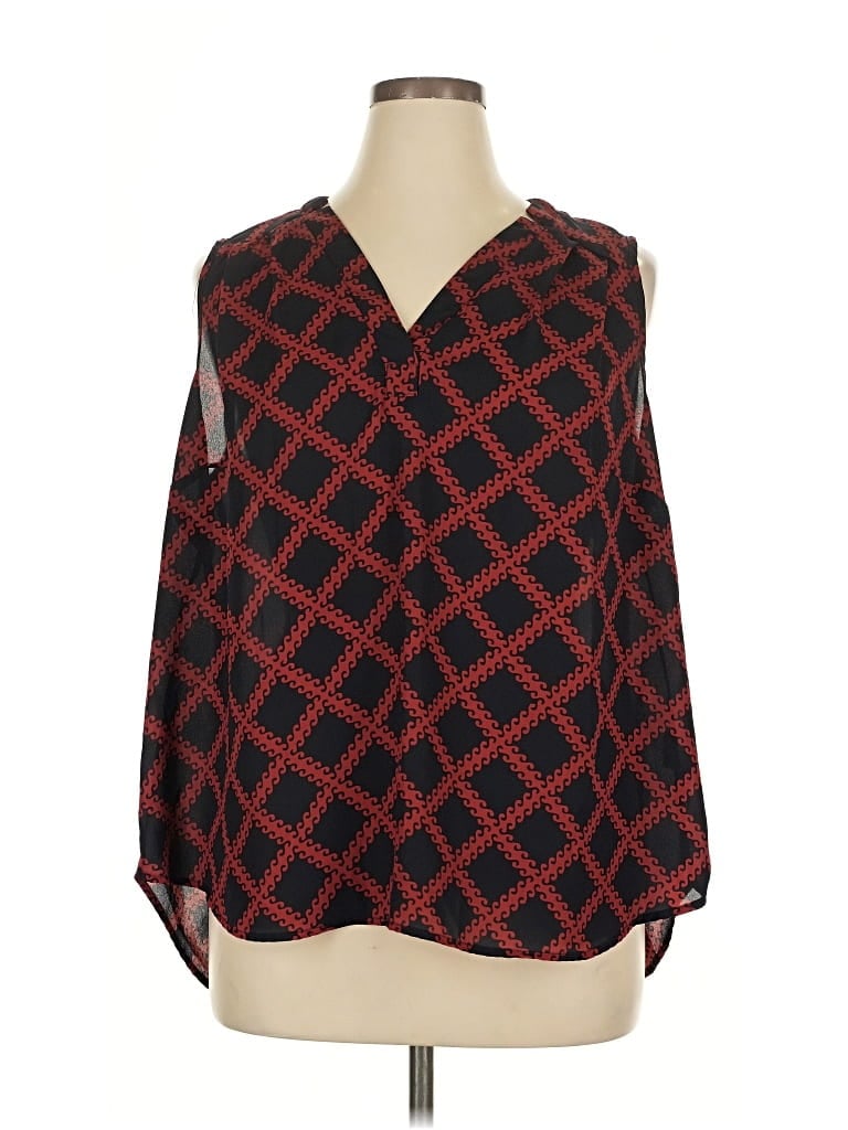 Pre-owned 41hawthorn 3/4 Sleeve Blouse In Red