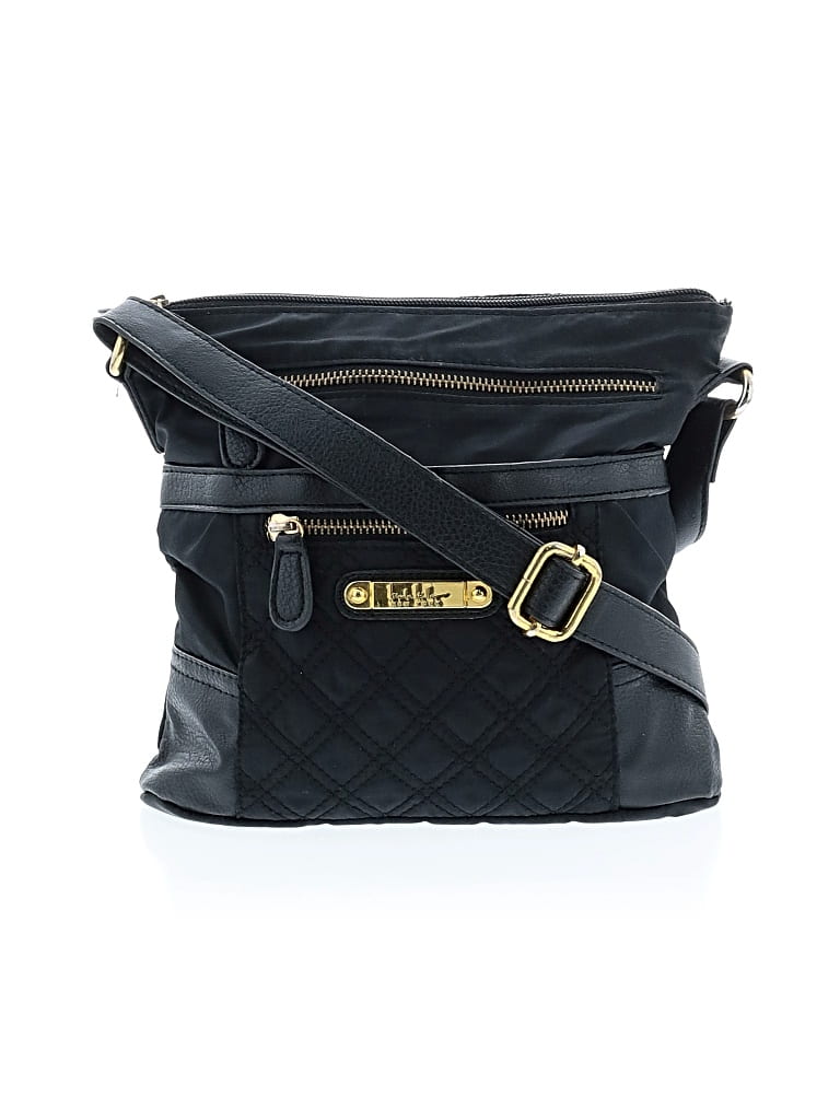 Pre-owned Nicole Miller Crossbody Bag In Black