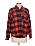 Unbranded Plaid Red Long Sleeve Button-Down Shirt Size S (estimated) - photo 1