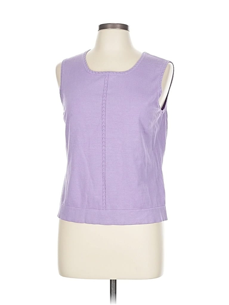 Pre-owned Izod Sweater Vest In Purple