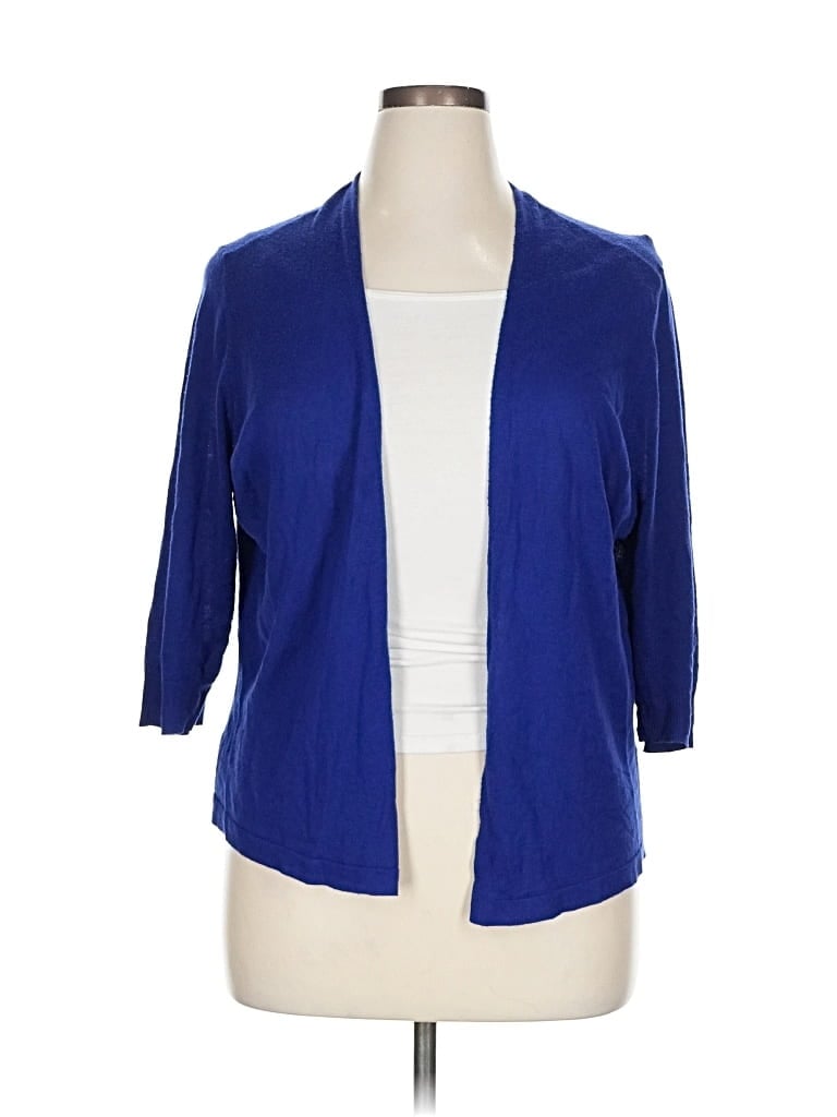 Pre-owned Worthington Cardigan Sweater In Blue