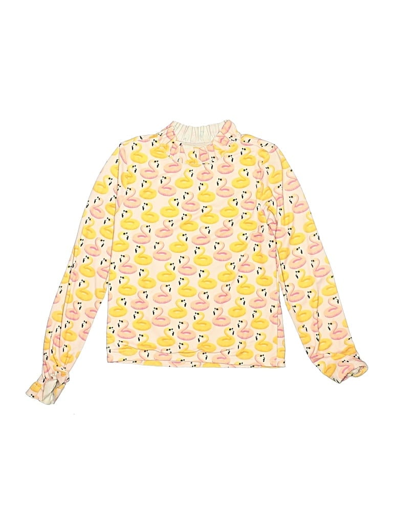 Pre-owned Janie And Jack Kids' Long Sleeve T-shirt In Yellow