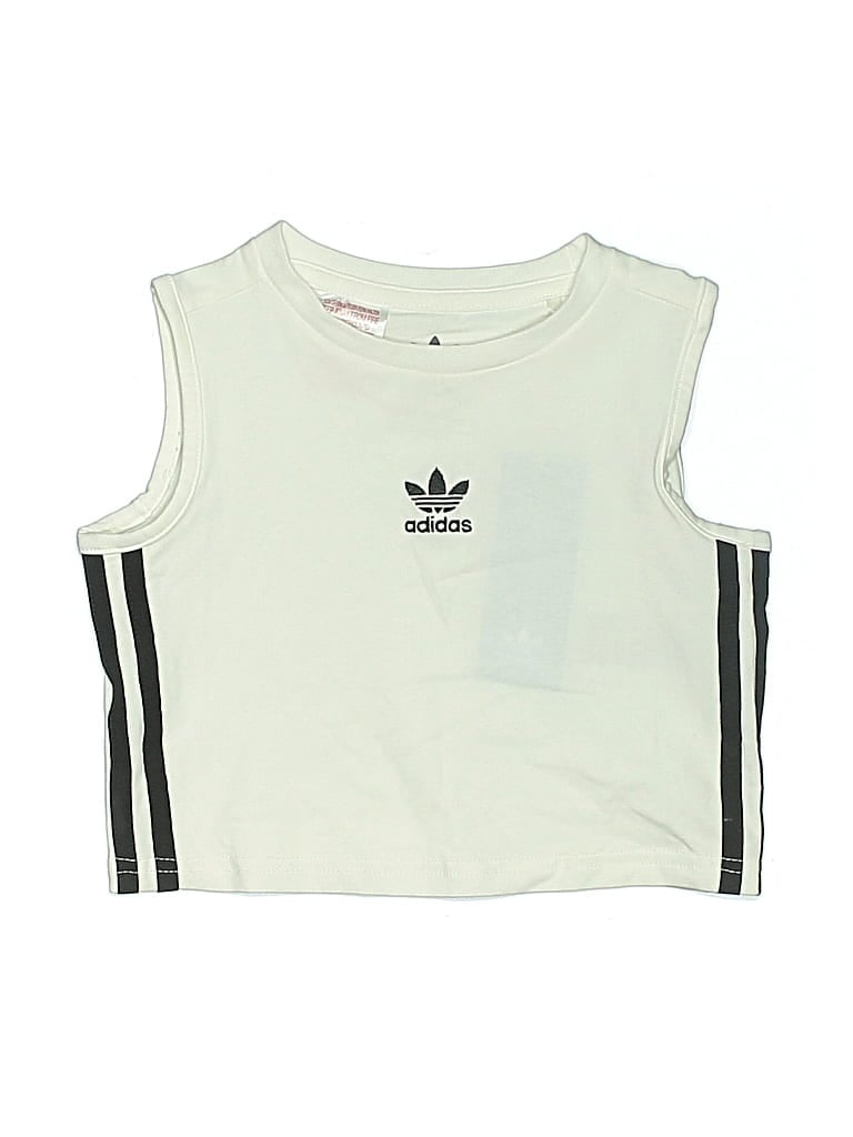 Pre-owned Adidas Originals Kids' Sleeveless T-shirt In White