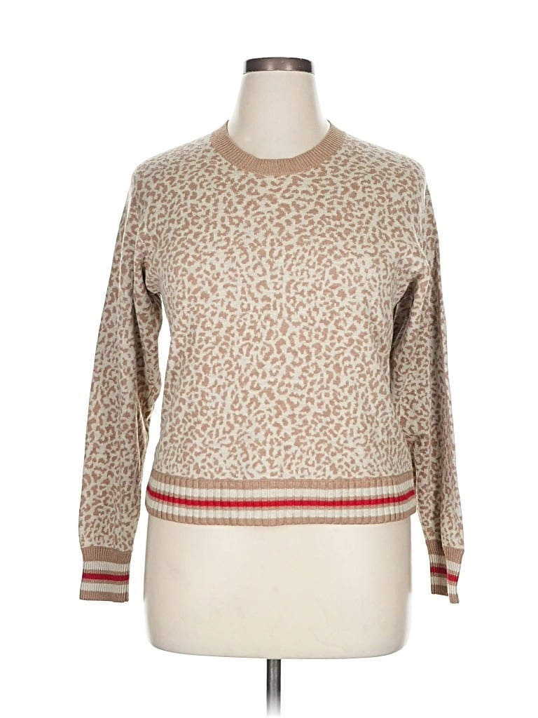 Pre-owned Splendid Pullover Sweater In Brown