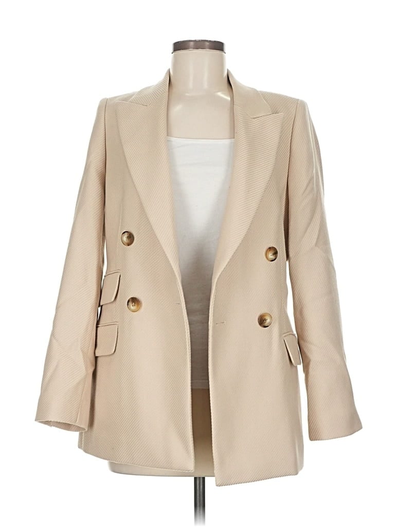 Pre-owned Reiss Wool Blazer Jacket In Brown