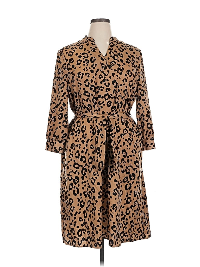 Pre-owned Charlie Paige Casual Dress In Brown