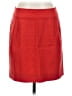 J.Crew Solid Red Wool Skirt Size 4 - photo 1