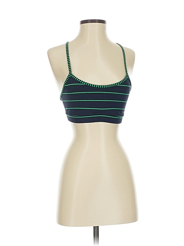 Pre-owned Lululemon Athletica Tank Top Blue Halter Neckline Tops