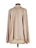 Current Air 100% Polyester Solid Tan Long Sleeve Blouse Size S - photo 2