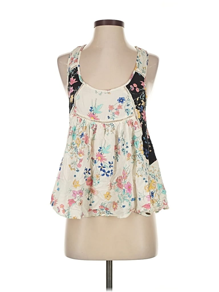 Pre-owned O'neill Sleeveless Blouse In White